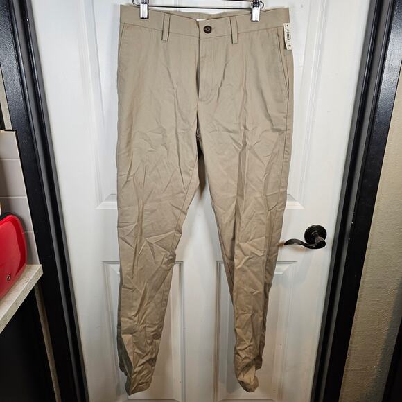 NWT Amazon Essentials Mens Slim Fit Chino 30x34 Khaki Dress Pant NEW NWT - Picture 3 of 6